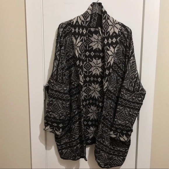 FREE PEOPLE HIDDEN SNOWFLAKE CARDIGAN - Picture 5 of 8